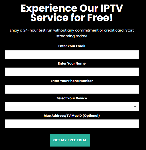 IPTV Free Trial